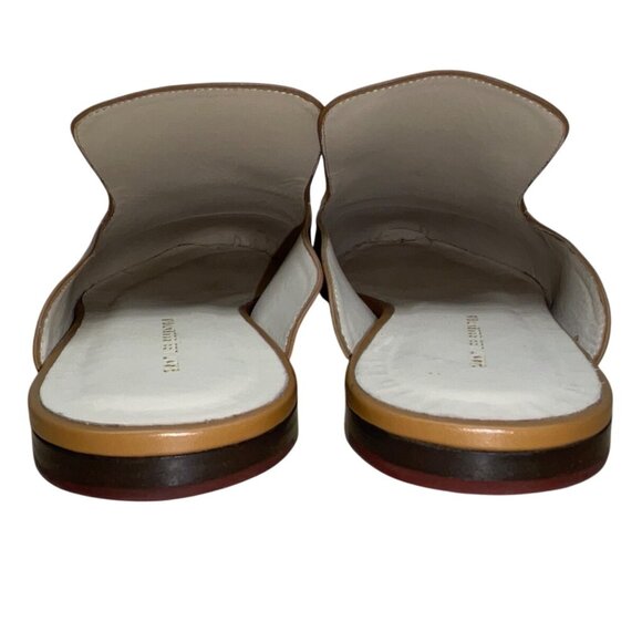 Want Les Essentiels Womens Tan Leather Mules Slip-On Size US8 (EU39) - Picture 4 of 7